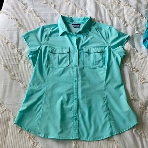 Womens Columbia PFG Button Down Shirt XL